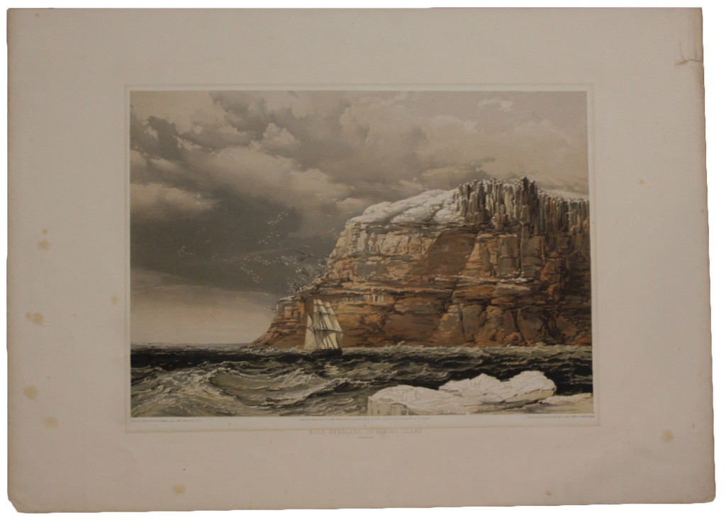 (ARCTIC EXPLORATION.) Cresswell, Samuel Gurney. Group of 6 chromolithographed plates and the chart,